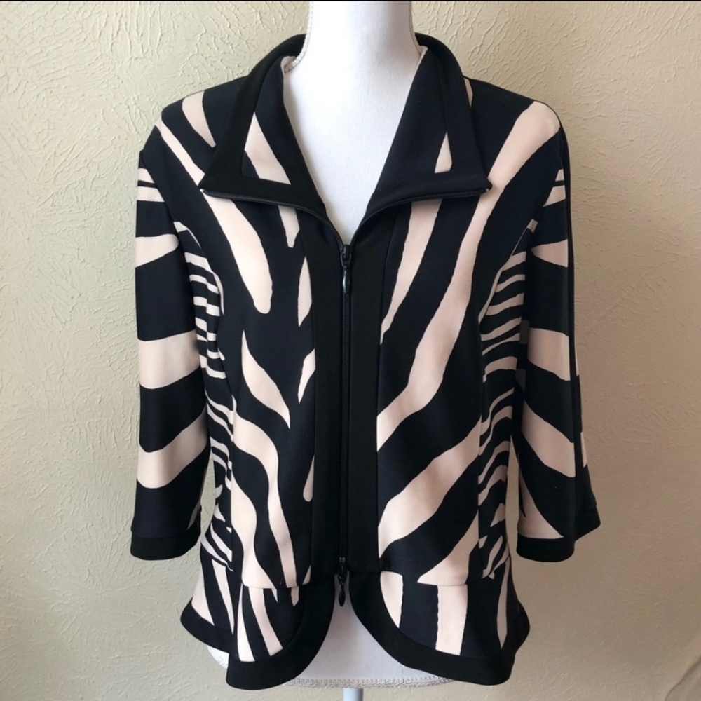 Joseph Ribkoff Zebra Print Jacket 16US Zebra